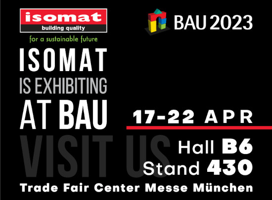 Η ISOMAT συμμετέχει στην BAU 2023