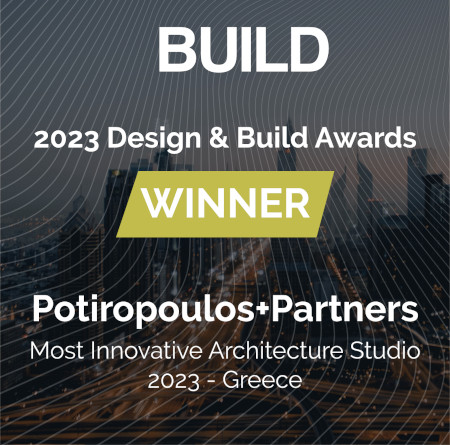 Τον τίτλο του πιο καινοτόμου αρχιτεκτονικού γραφείου στην Ελλάδα κατάκτησε η Potiropoulos+Partners στο πλαίσιο των 2023 Design & Build Awards.