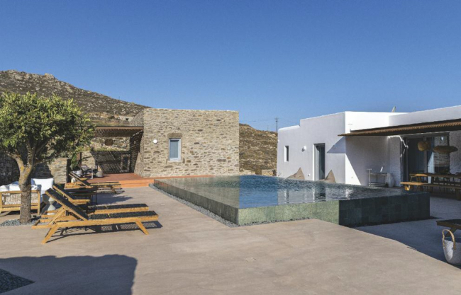 Villa on the Coast of Ftelia in Mykonos, Apostolos Nazos