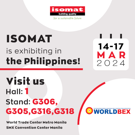 Η ISOMAT συμμετείχε στην έκθεση WORLDBEX στις Φιλιππίνες